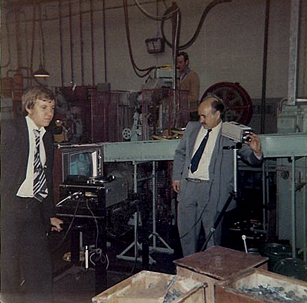 Terrence & Daryl Davies filming 1975