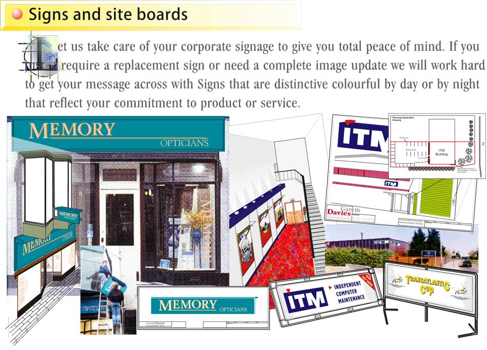 Shop signs for the complete sign service