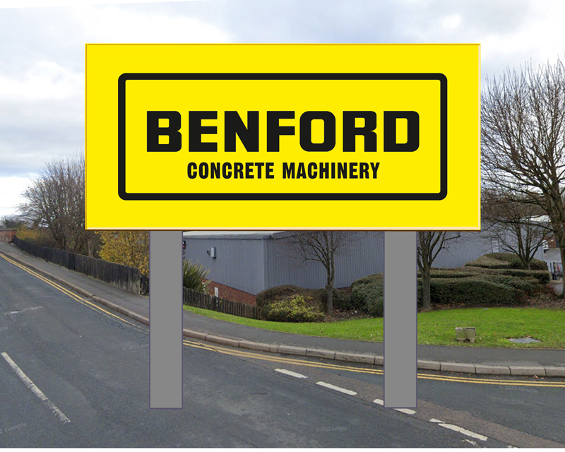 Benford Sign Cape Road Warwick and Leamington