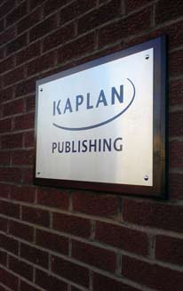 Kaplan Engraved plaque