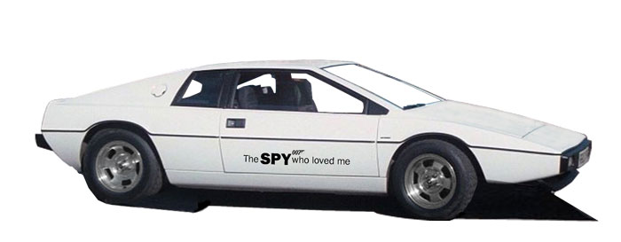 Lotus Esprit used in the film 'The Spy who loved me'