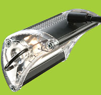 150w flood lights available in black or silver grey