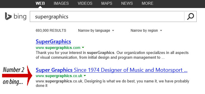 Microsoft search engine 'BING'